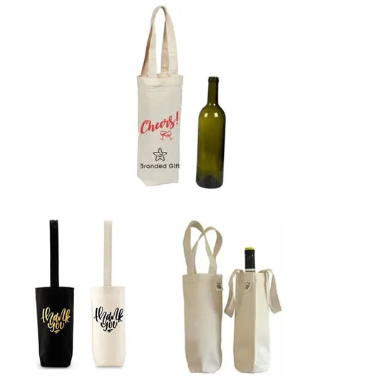 Canvas bag with stitched cotton webbing handle