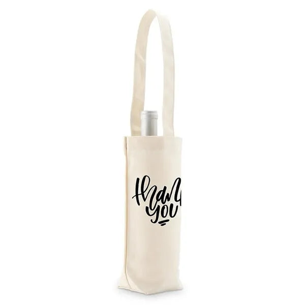 Canvas bag with stitched cotton webbing handle