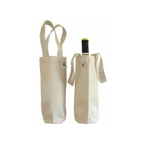 Canvas bag with stitched cotton webbing handle