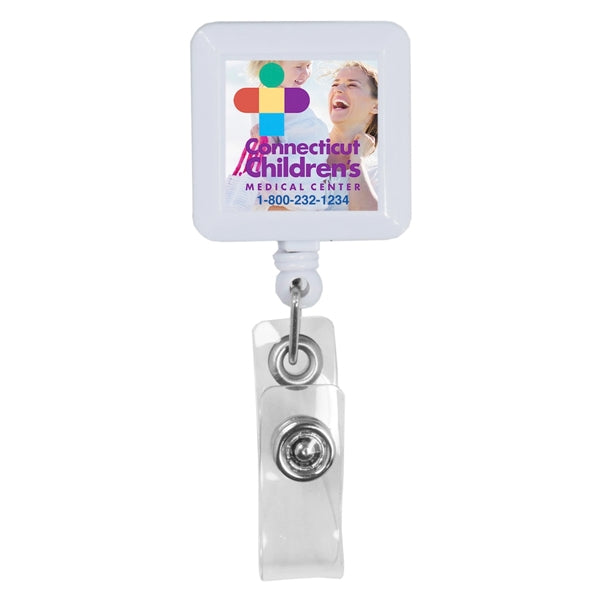 Olmsted VL 30" Cord Square Retractable Badge Reel