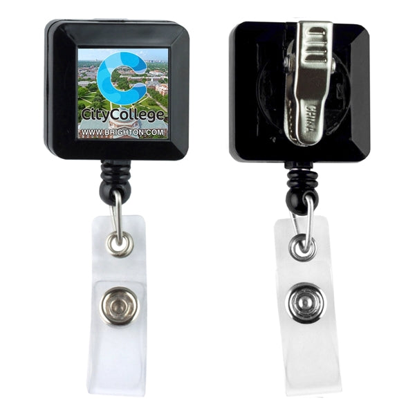 Olmsted VL 30" Cord Square Retractable Badge Reel