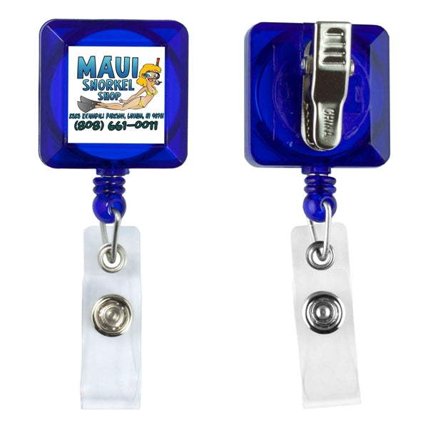 Olmsted VL 30" Cord Square Retractable Badge Reel