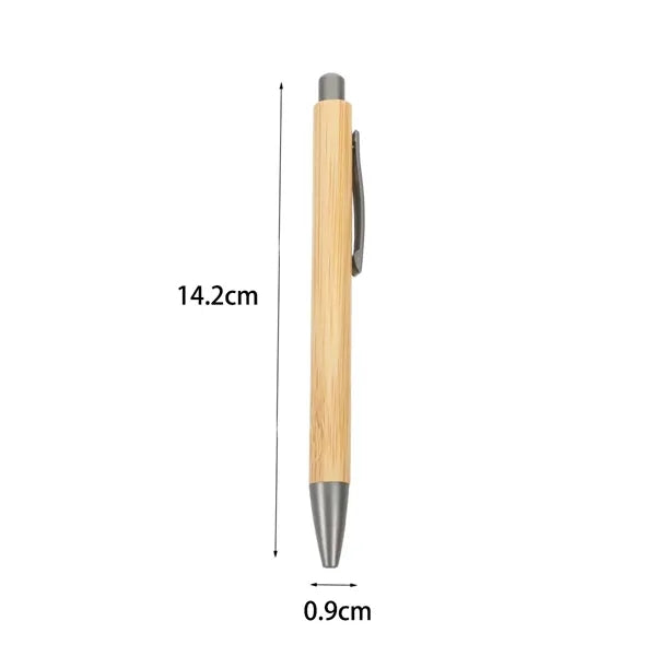 Natural Bamboo Retractable Ballpoint Pen