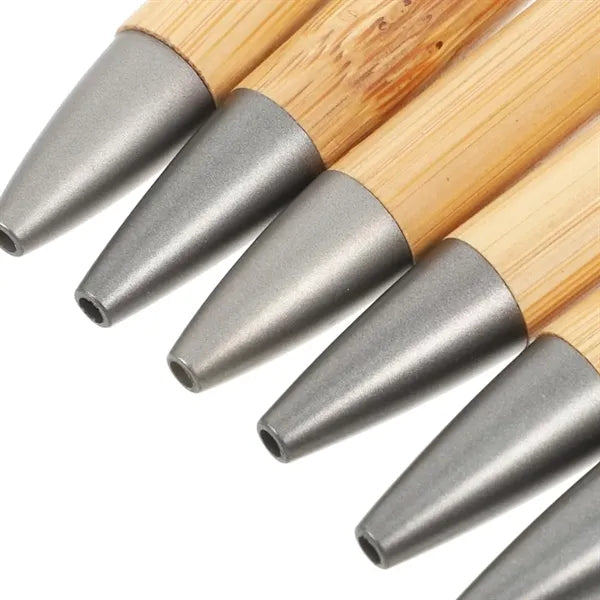 Natural Bamboo Retractable Ballpoint Pen