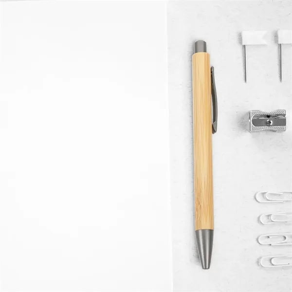 Natural Bamboo Retractable Ballpoint Pen