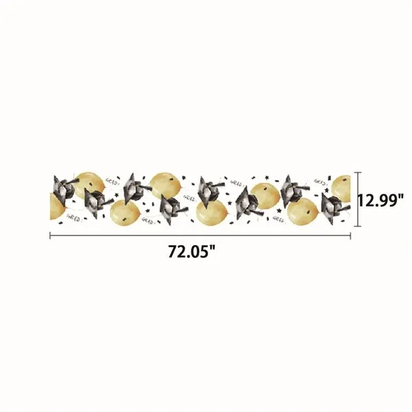Linen table runners are available for customization