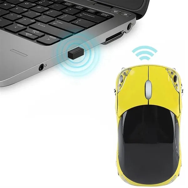 Wireless Ferrari Style Sport Car Optical Mouse