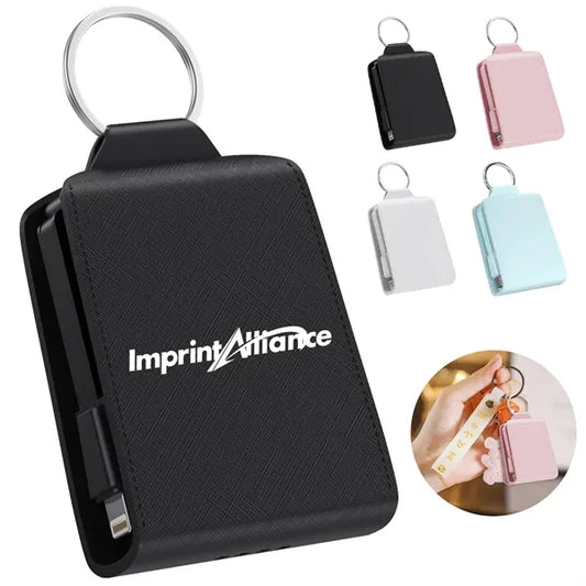 2000 mAh Mini Emergency Power Bank Keychain Case
