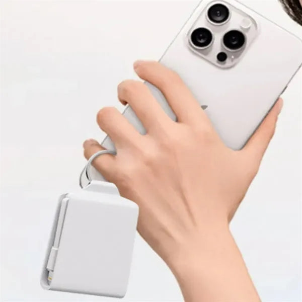 2000 mAh Mini Emergency Power Bank Keychain Case