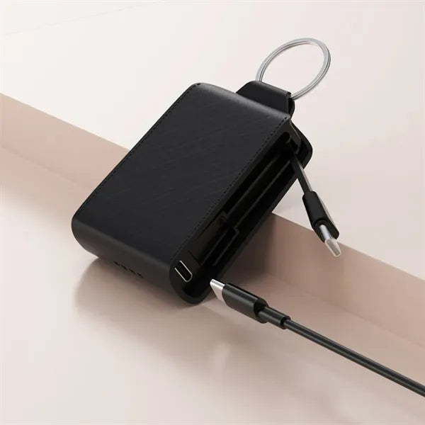2000 mAh Mini Emergency Power Bank Keychain Case