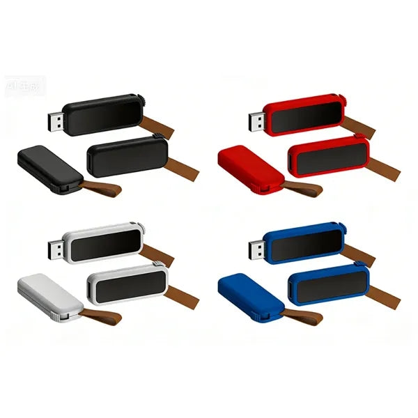 Push-Pull LED Illuminated Logo Retractable USB Flash Drive