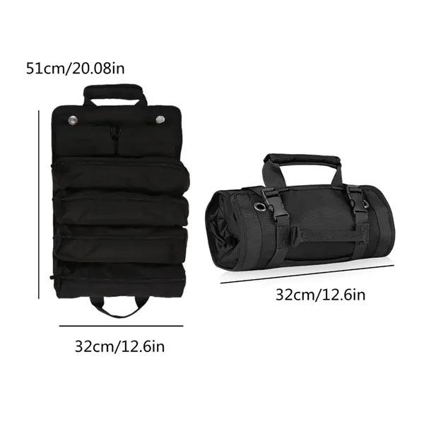 Portable Waterproof Tool Organizer Bag with 5 Compartments