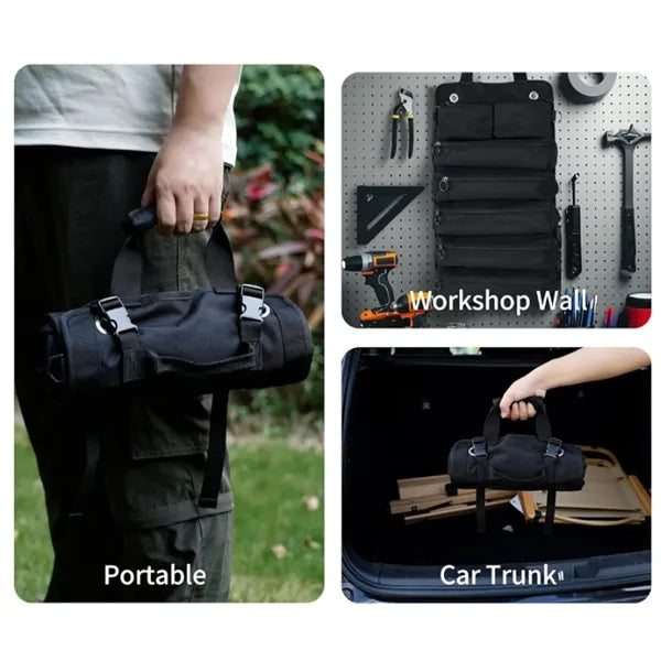 Portable Waterproof Tool Organizer Bag with 5 Compartments