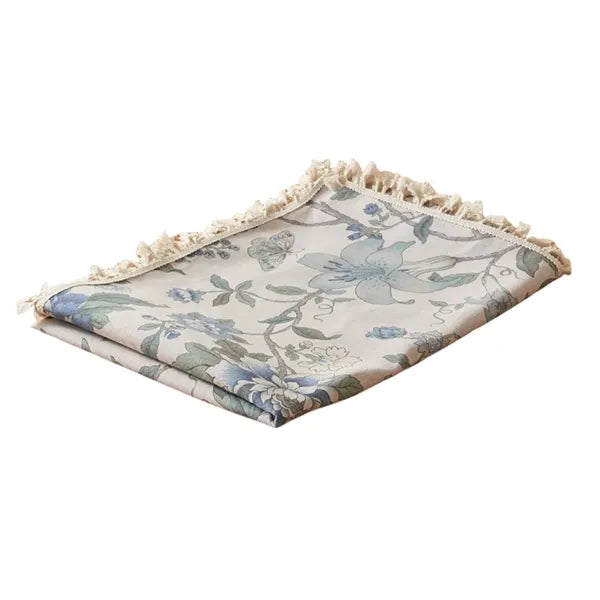 Double Border Polyester-Cotton Table Cloth