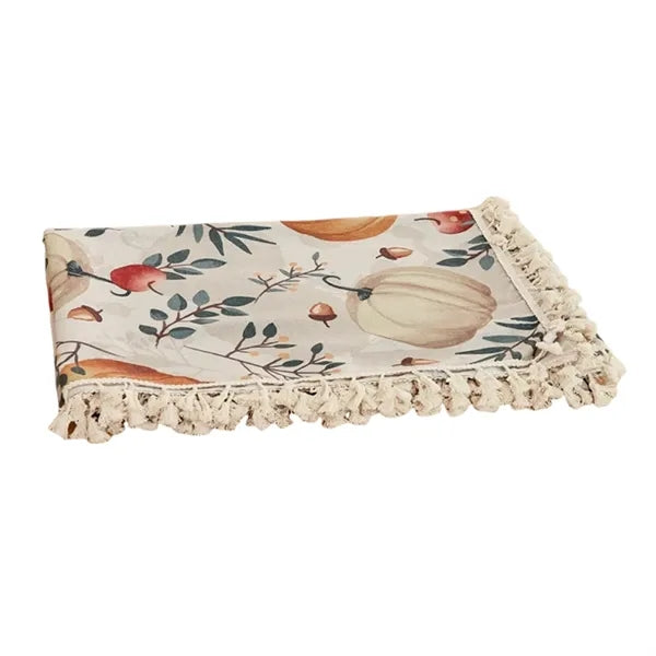Double Border Polyester-Cotton Table Cloth
