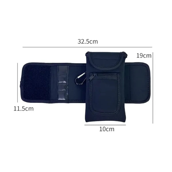 40Oz. Magnetic Neoprene Water Bottle Sleeve with Storage