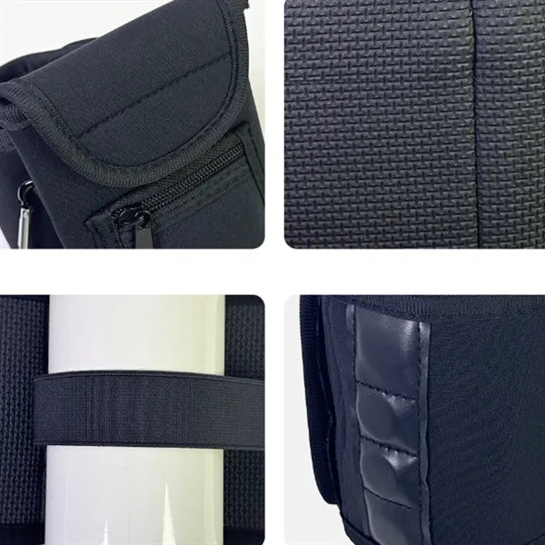40Oz. Magnetic Neoprene Water Bottle Sleeve with Storage
