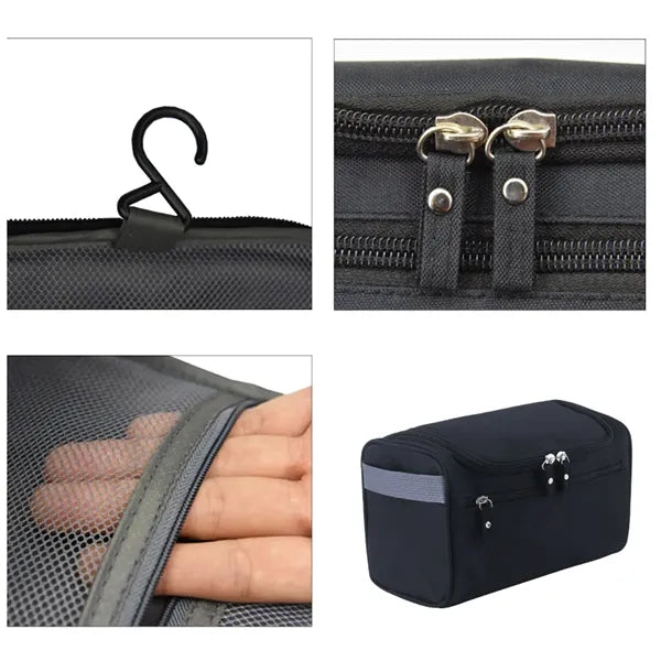 Waterproof Hanging Toiletry Bag for Men with Handle