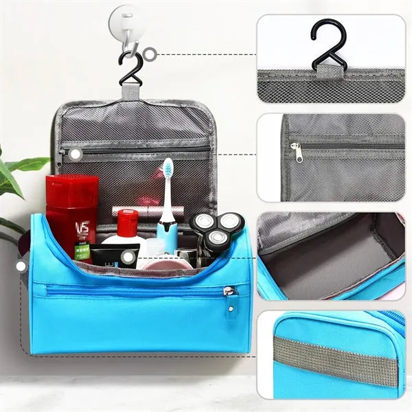 Waterproof Hanging Toiletry Bag for Men with Handle