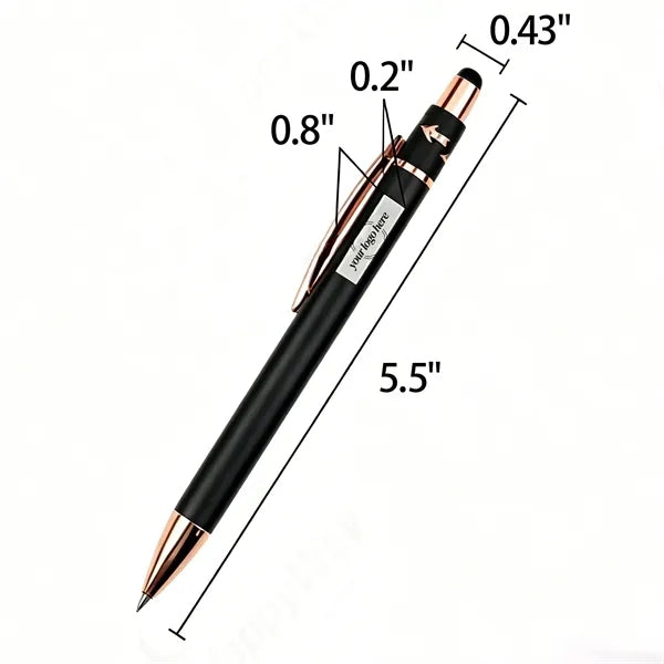 Aluminum Spinner Fidget Stylus Ballpoint Pen