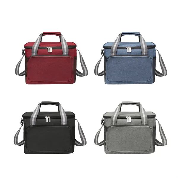 15L Soft Insulated Lunch Box Cooler Bag W/ Shoulder Strap