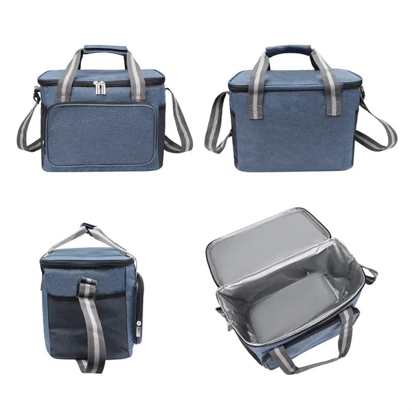15L Soft Insulated Lunch Box Cooler Bag W/ Shoulder Strap