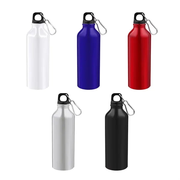 16Oz Lightweight Aluminum Water Bottle With Carabiner