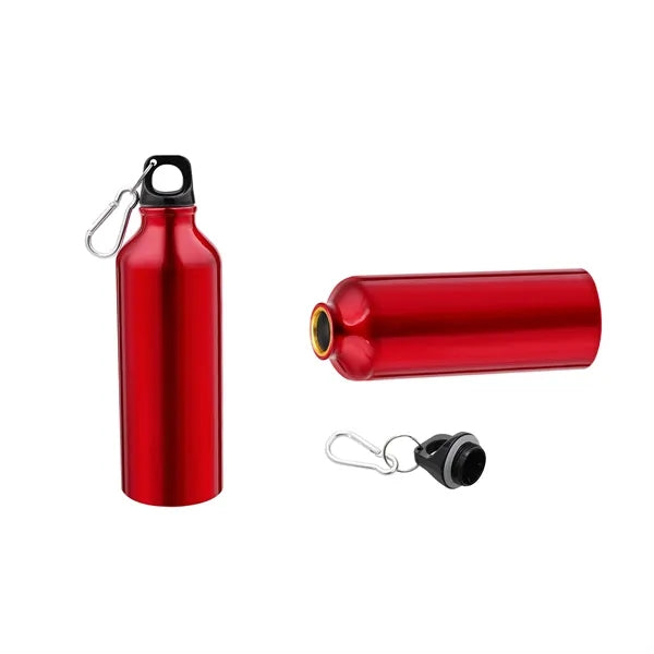 16Oz Lightweight Aluminum Water Bottle With Carabiner