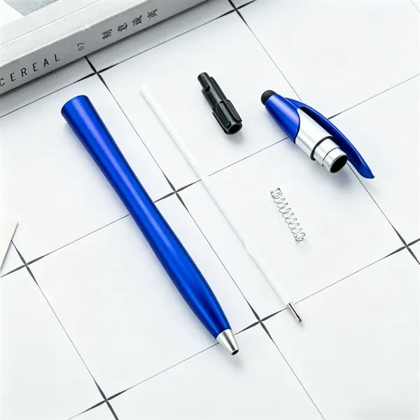 Retractable Plastic Stylus Ballpoint Pen