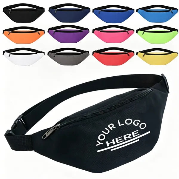 Durable High Density Fabric Sport Crossbody Waist Bag