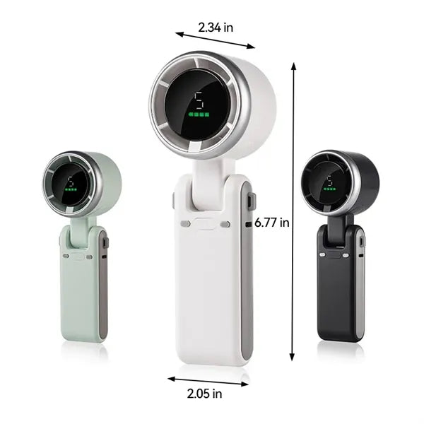 High Speed Handheld Fan USB Mini Foldable Neck Turbo
