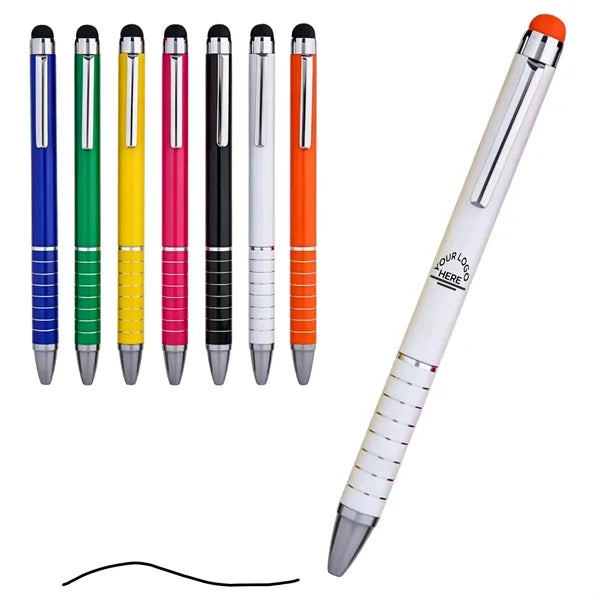Retractable Metal Stylus Ballpoint Pen