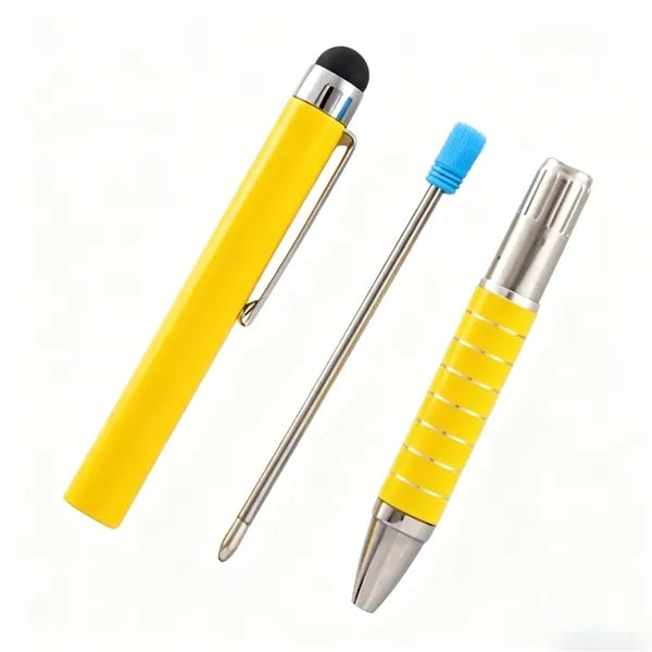 Retractable Metal Stylus Ballpoint Pen