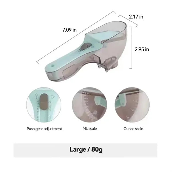 Adjustable Plastic Measuring Spoon Set