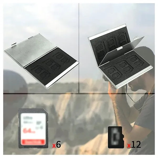 Aluminum SD TF Card Case