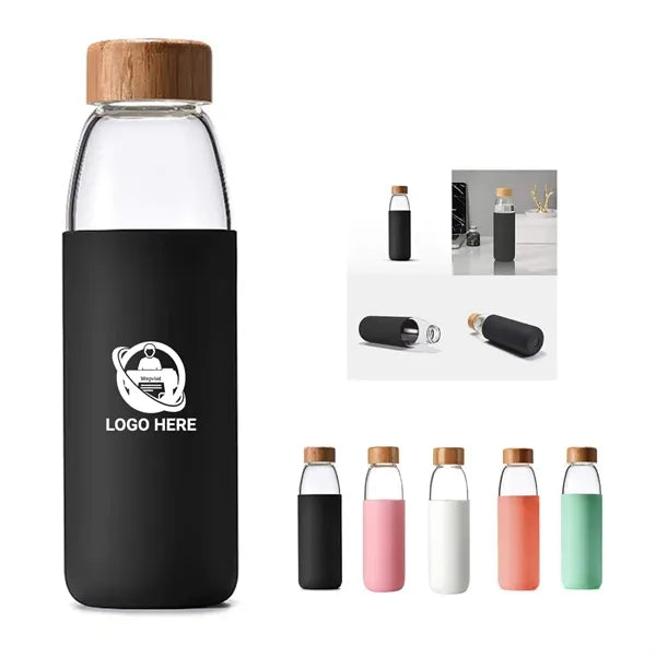16 Oz Borosilicate Glass Water Bottle