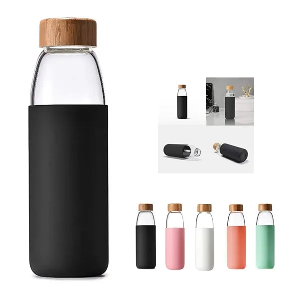 16 Oz Borosilicate Glass Water Bottle