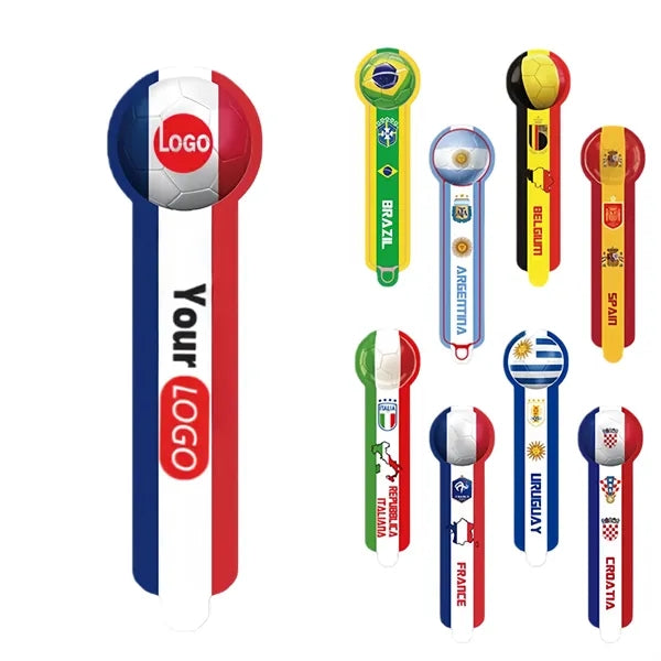 World Cup Handheld Balloon Wand Multi National Cheer Stick