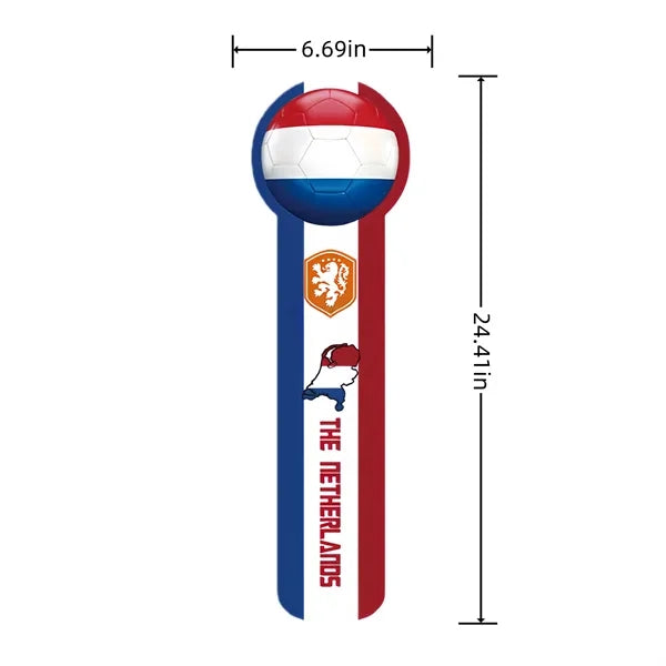World Cup Handheld Balloon Wand Multi National Cheer Stick