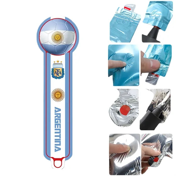 World Cup Handheld Balloon Wand Multi National Cheer Stick