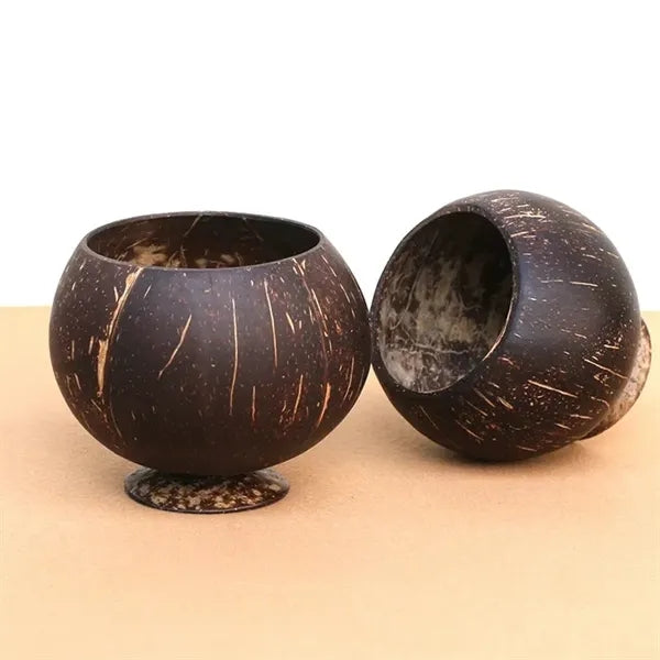 Organic handmade coconut shell cup