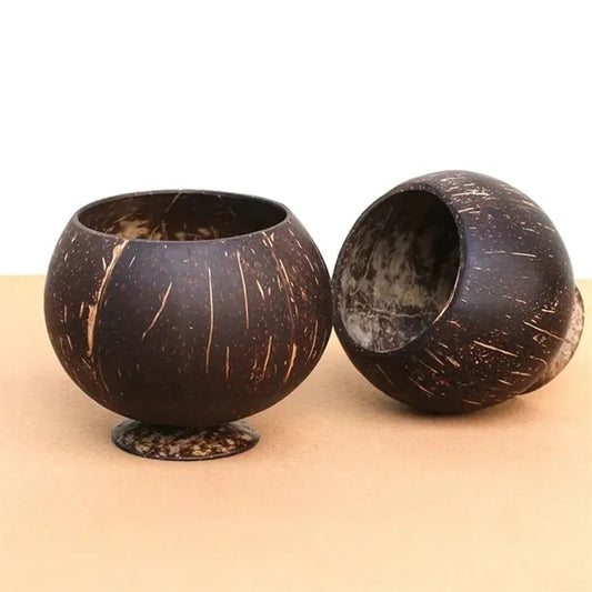Organic handmade coconut shell cup