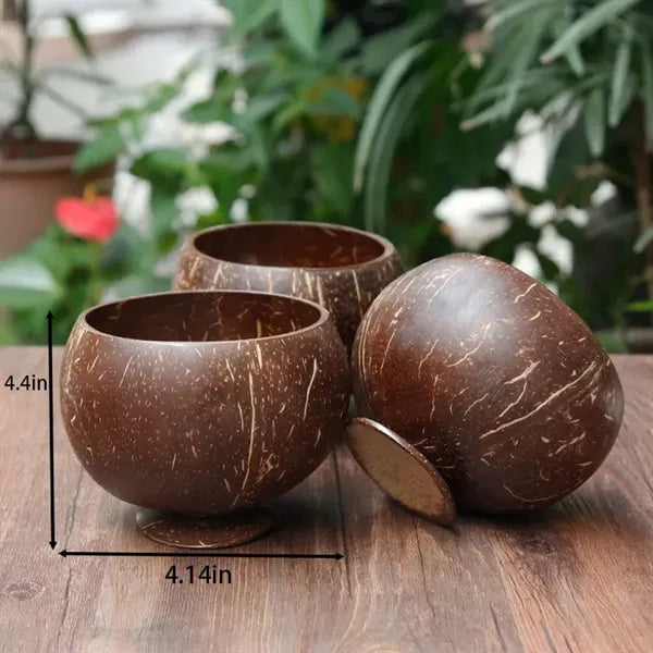 Organic handmade coconut shell cup
