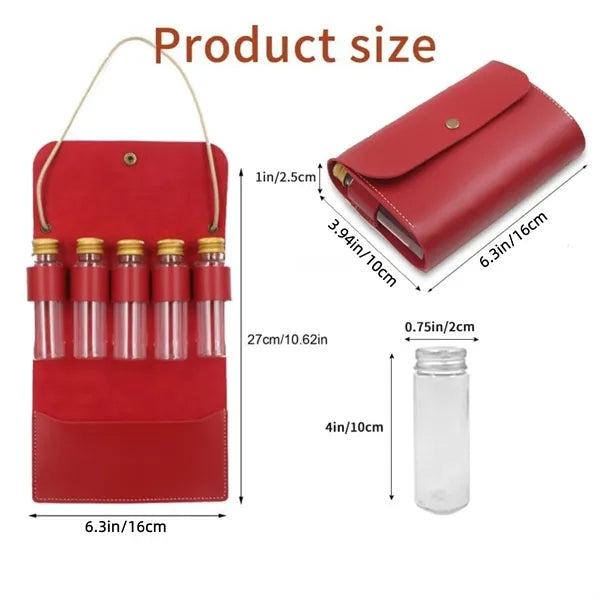 Portable Spice Bag Set five jars