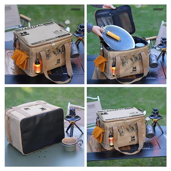 Folding Camping Storage Box Large Tactical Gear Organizer