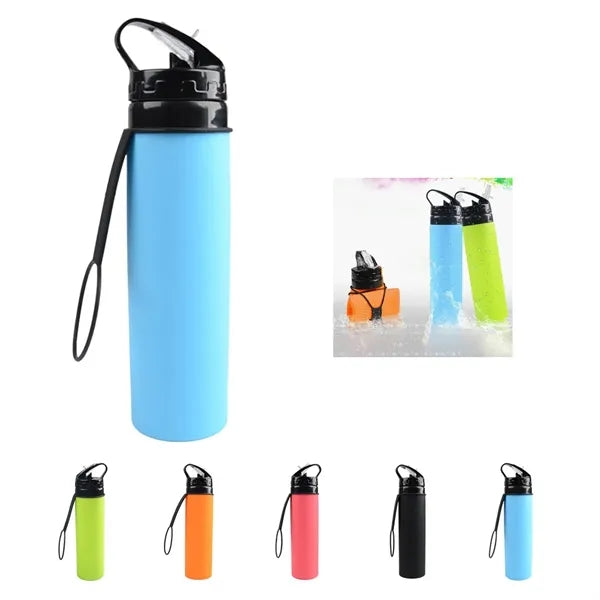20 Oz Silicone Water Bottle