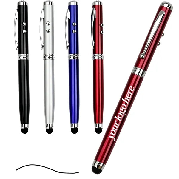 4 in 1 Multifunctional Metal Stylus Ballpoint Pen