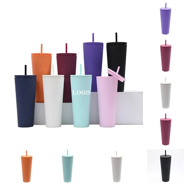 26oz Double layer Straw Tumbler