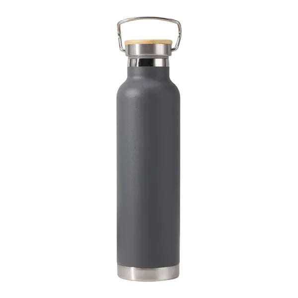 20 Oz Stainless Steel Sport Bamboo Lid Insulated Bottle