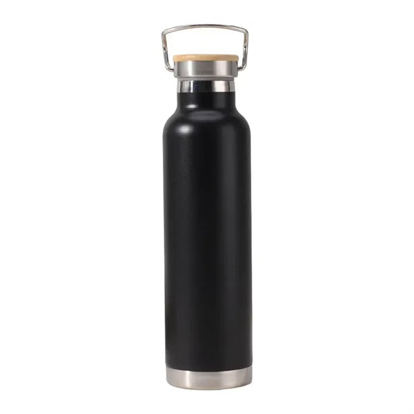 20 Oz Stainless Steel Sport Bamboo Lid Insulated Bottle